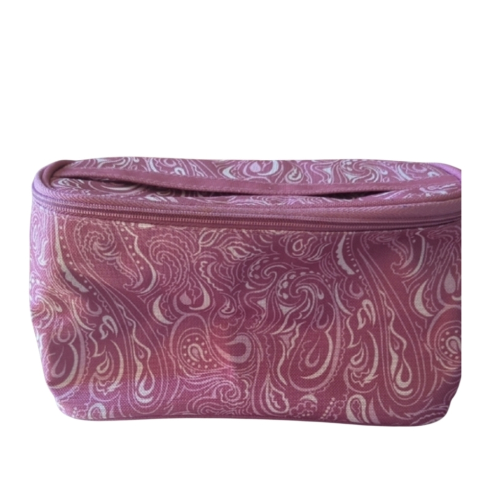 Estee Lauder Pink and Cream Cosmetic Bag. New Without Tags.